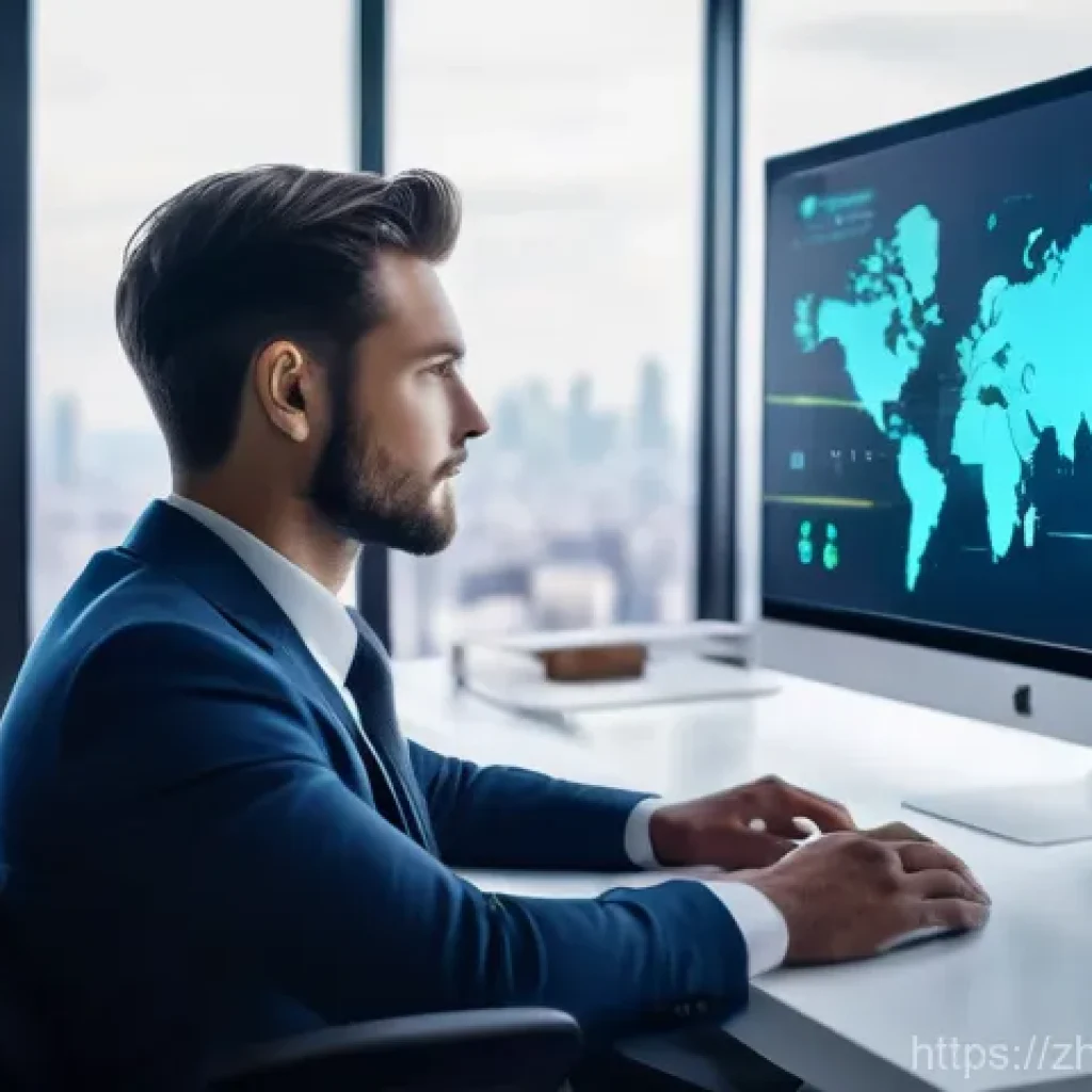 보험중개사와 관련된 산업 보고서 분석 - **Prompt: A futuristic, professional insurance agent, appearing to be in their late 20s to early 30s...