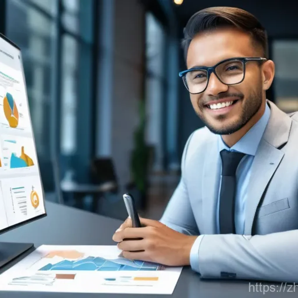 보험중개사 시험 이후 업무 적응 사례 - **Image Prompt 1: From Theory to Market Insight**
    "A confident and insightful professional insur...