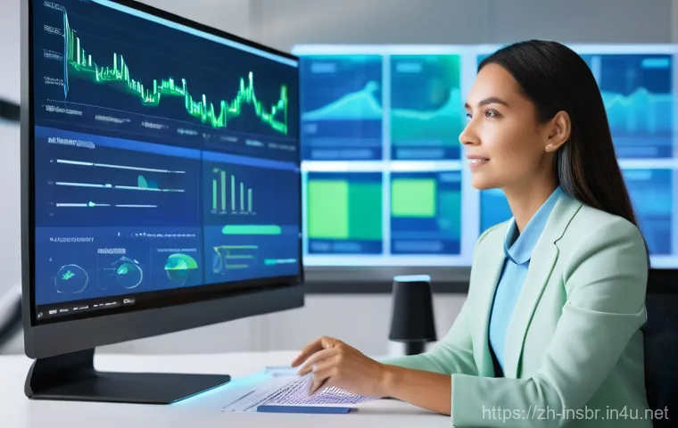 보험중개사 업무 개선 사례 공유 - **Prompt:** A confident, professional female insurance agent in her late 20s to early 30s, dressed i...