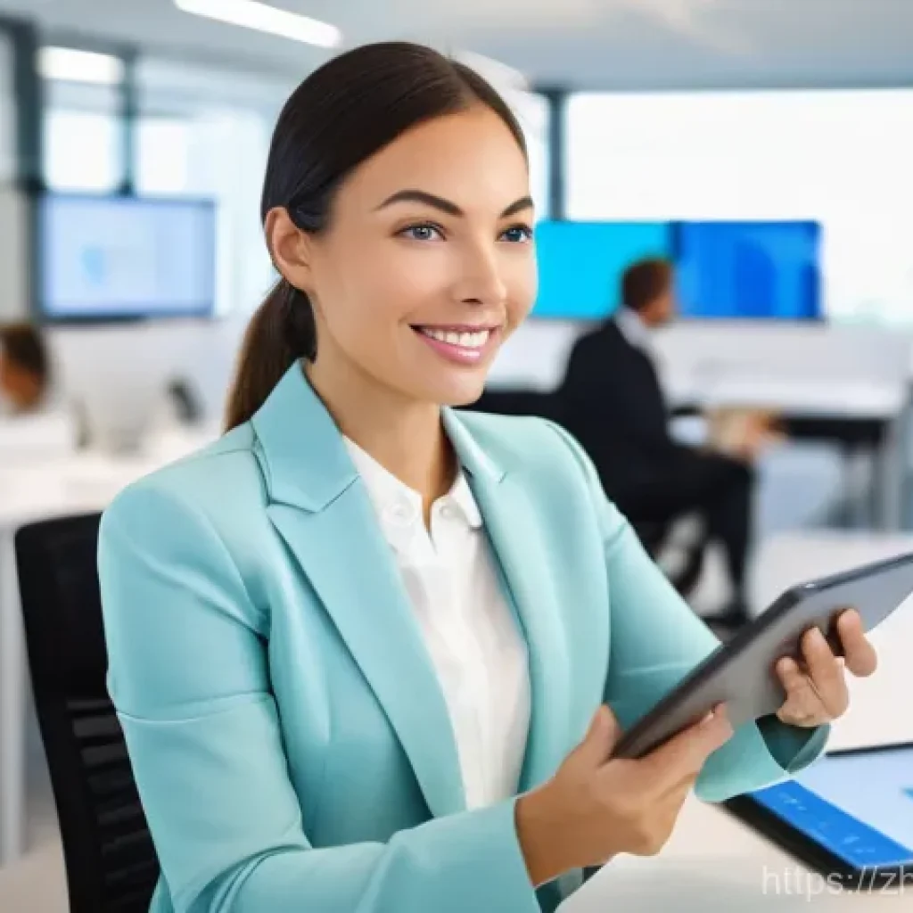 보험중개사 필수 읽기 자료 추천 - **Prompt:** A dynamic, mid-shot of a professional female insurance agent, appearing confident and en...