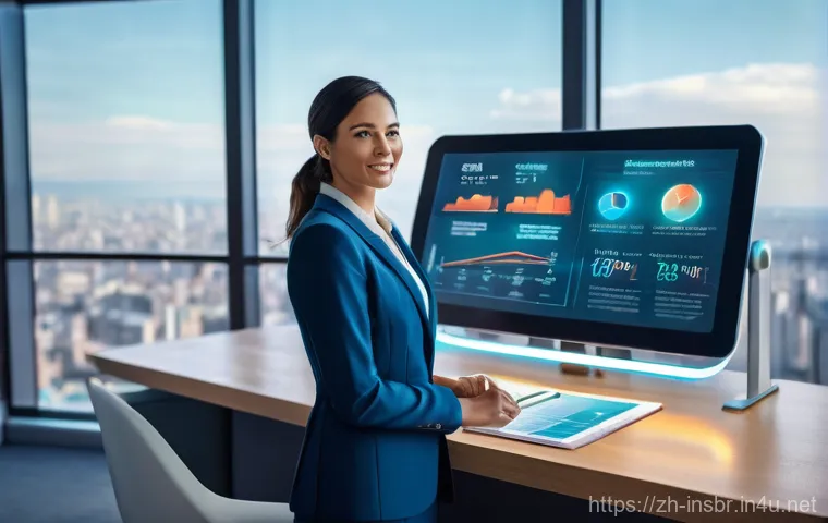 보험중개사와 관련된 최신 보험 기술 성공 사례 연구 및 분석 - **Prompt: The Future-Ready Insurance Advisor**
    A highly professional and confident female insura...