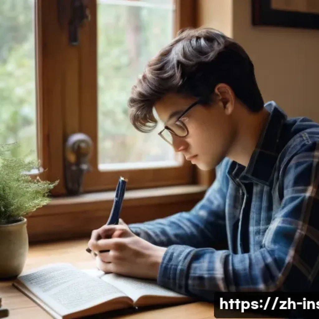 보험중개사 필수 공부 노트 작성법 - **Prompt 1: Focused Study Session in a Cozy Environment**
    A young adult, gender-neutral, in thei...