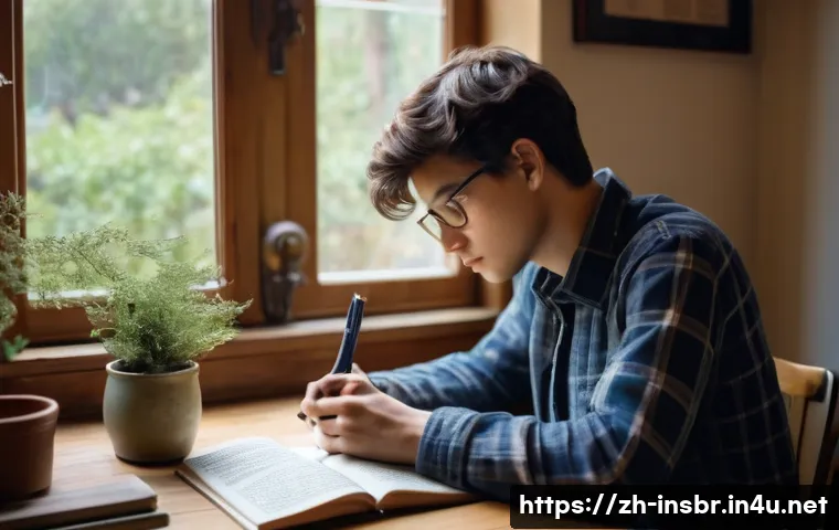 보험중개사 필수 공부 노트 작성법 - **Prompt 1: Focused Study Session in a Cozy Environment**
    A young adult, gender-neutral, in thei...