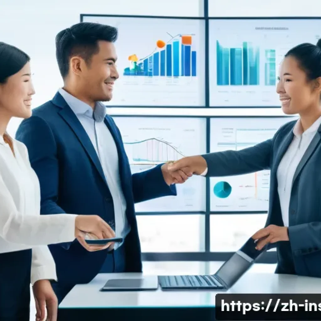 보험중개사 시험 최신 경향 분석 - **Prompt**: A high-resolution, realistic photo of a diverse team of four insurance professionals (tw...