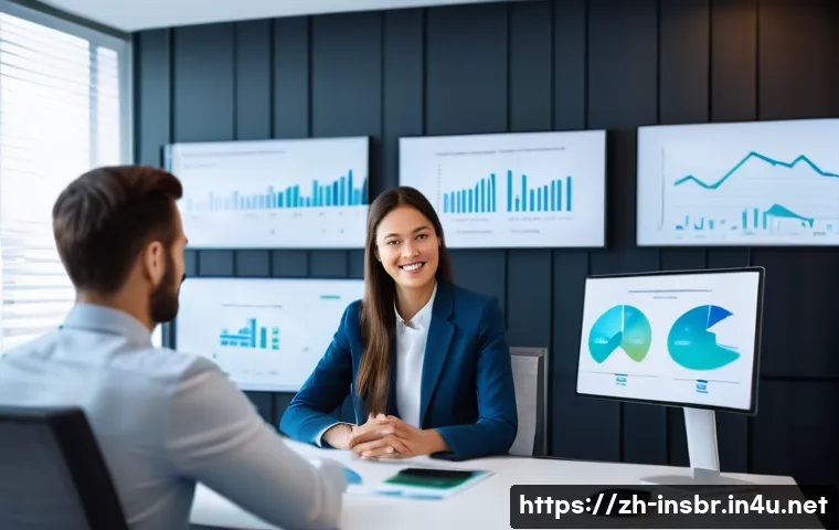 보험중개사와 관련된 최신 보험 기술 성공 사례 연구 분석 및 사례 - **Prompt 1: AI-Powered Personalized Insurance Recommendations**
    "A vibrant, modern office settin...