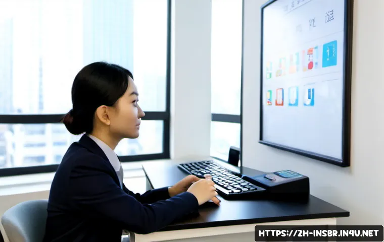 보험중개사 시험 관련 최신 문제 유형 - Photorealistic modern insurance broker examination room in a Chinese metropolitan testing center, yo...