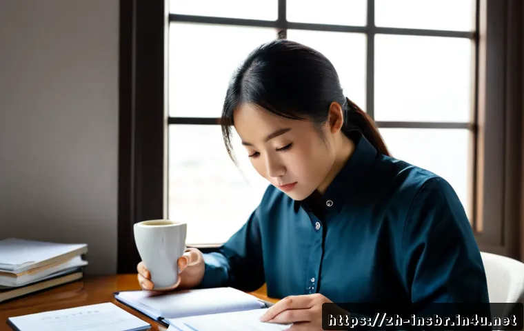 보험중개사 시험 준비를 위한 집중력 향상 팁 - Photorealistic study scene of a focused adult Chinese professional preparing for an insurance broker...
